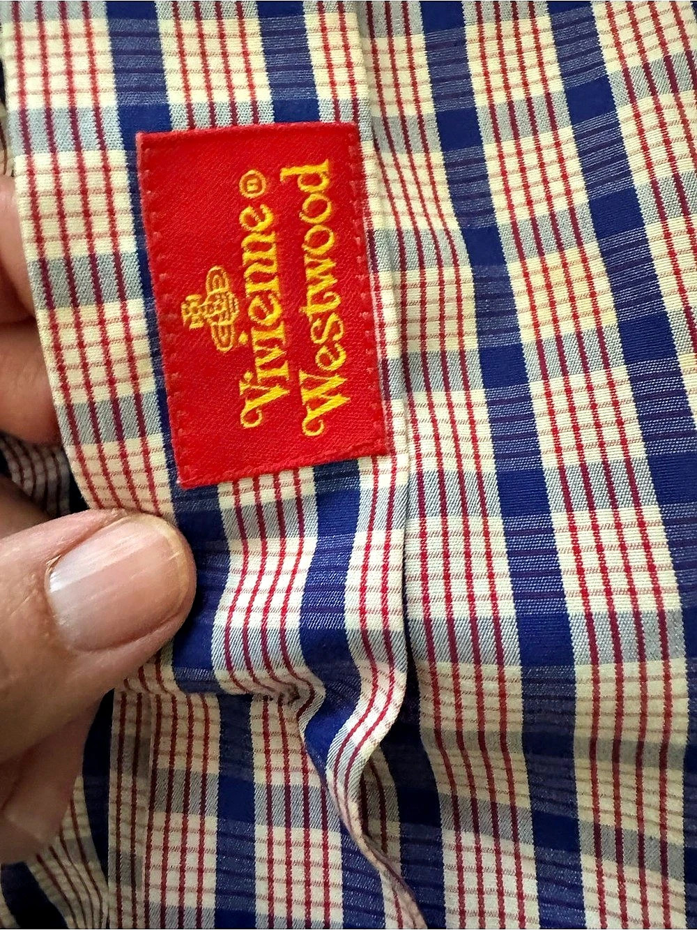 Vintage Vivienne Westwood Plaid Cotton Button Down Size S - Picture 4 of 6